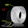 1m 2m 3m 5m Nano Tape Double Sided Tape Transparent Reusable Waterproof Adhesive Strong Tapes Cleanable Kitchen Bathroom Supplie